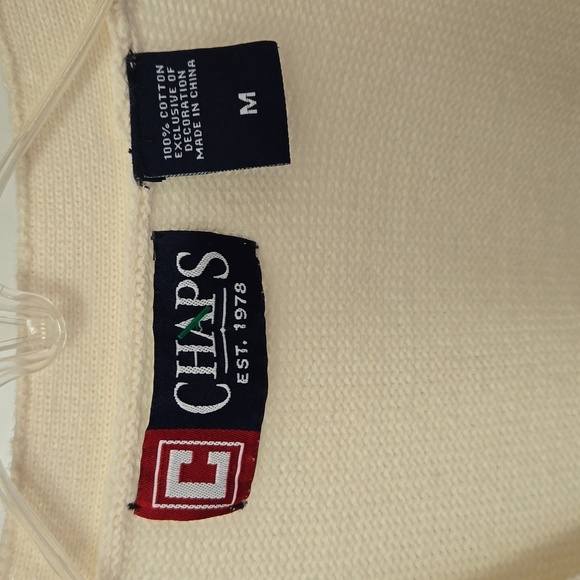 CHAPS V neck long sleeve sweater - Picture 6 of 10